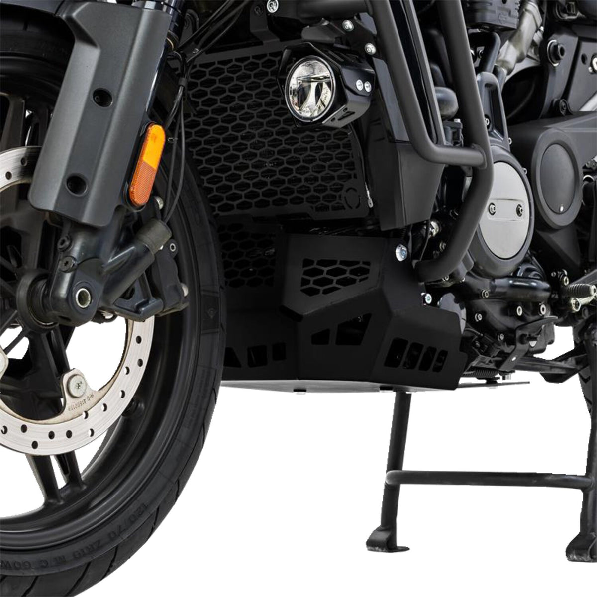 Zieger skid plate / crankcase guard - Black
