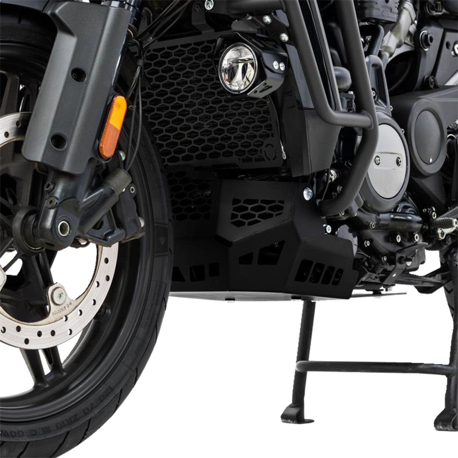 Zieger skid plate / crankcase guard - Black