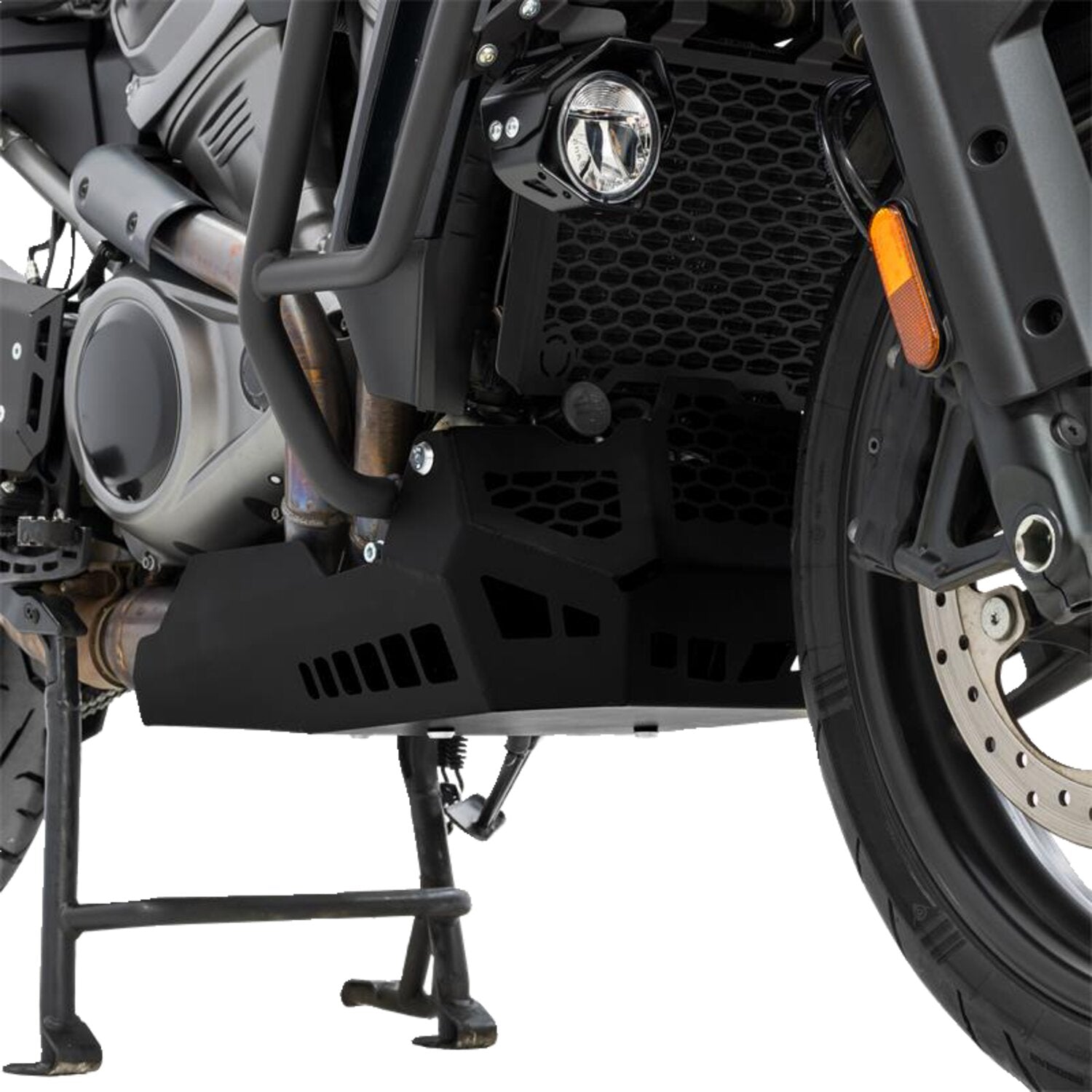 Zieger skid plate / crankcase guard - Black