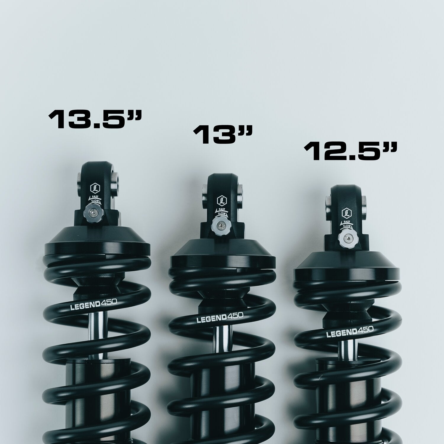 Legend Air Suspension Legend Revo-A shock set - STD Duty - 13" - Black