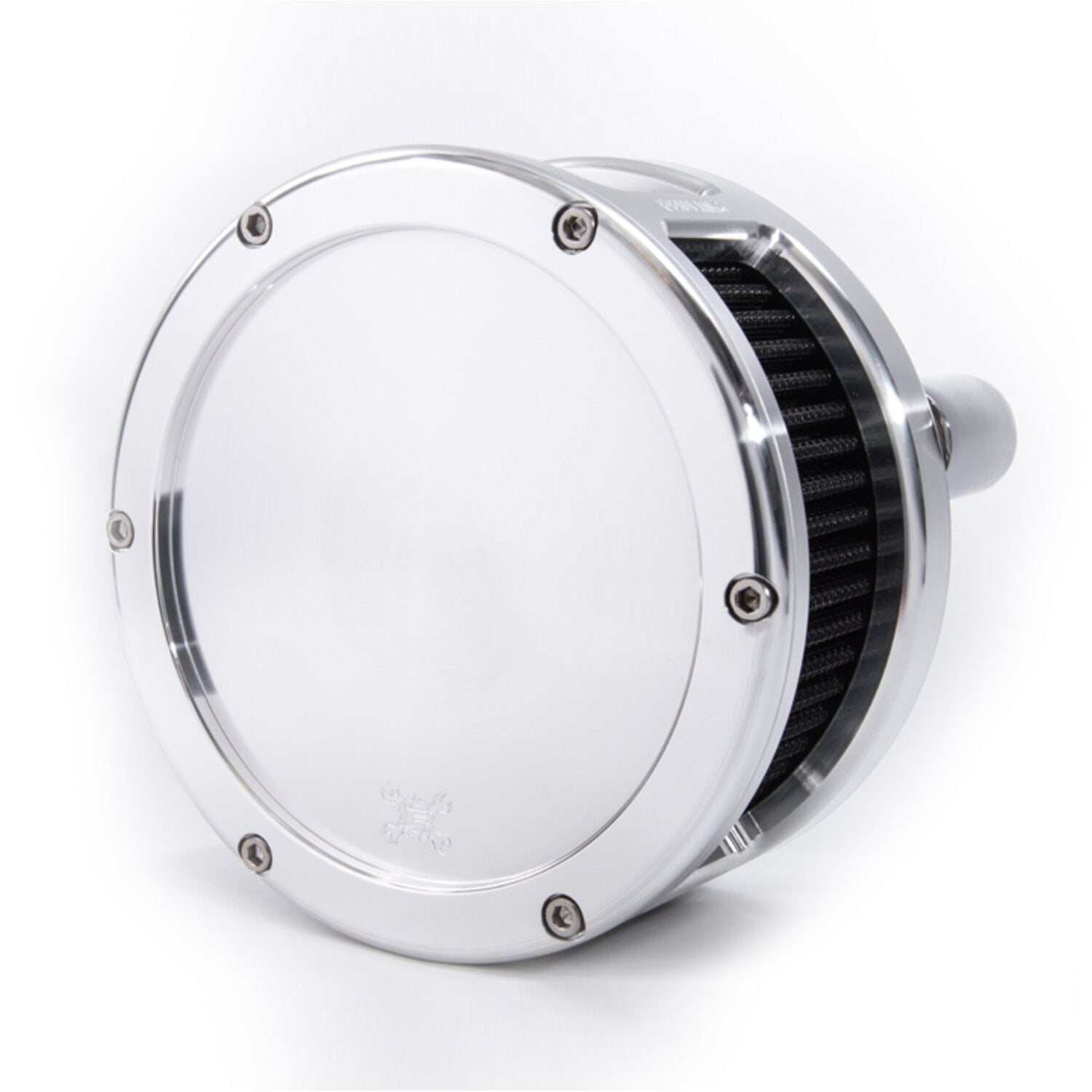 Feuling BA air cleaner - Raw - Black filter - Solid cover