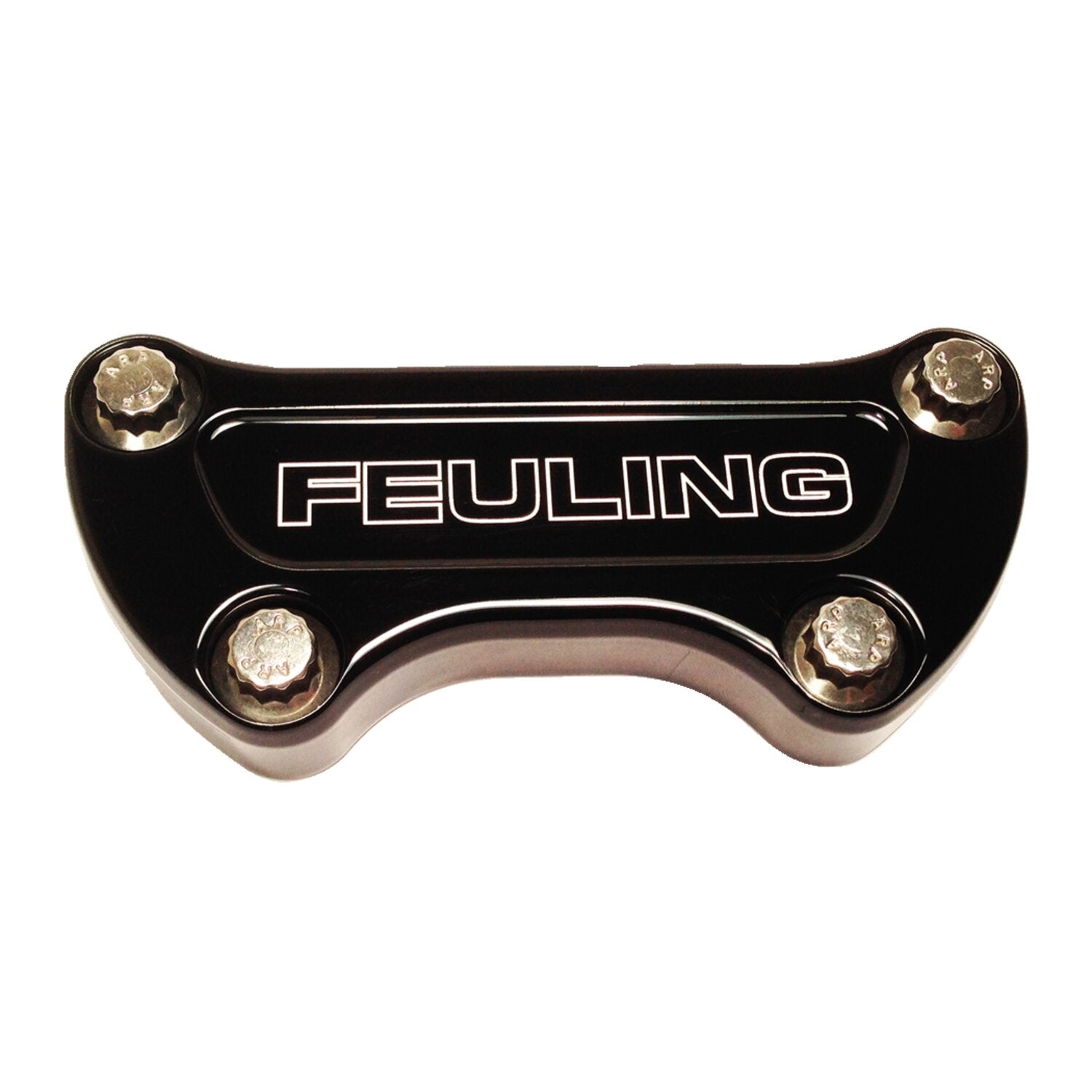 Feuling handlebar top clamp - Feuling Logo - Black CC