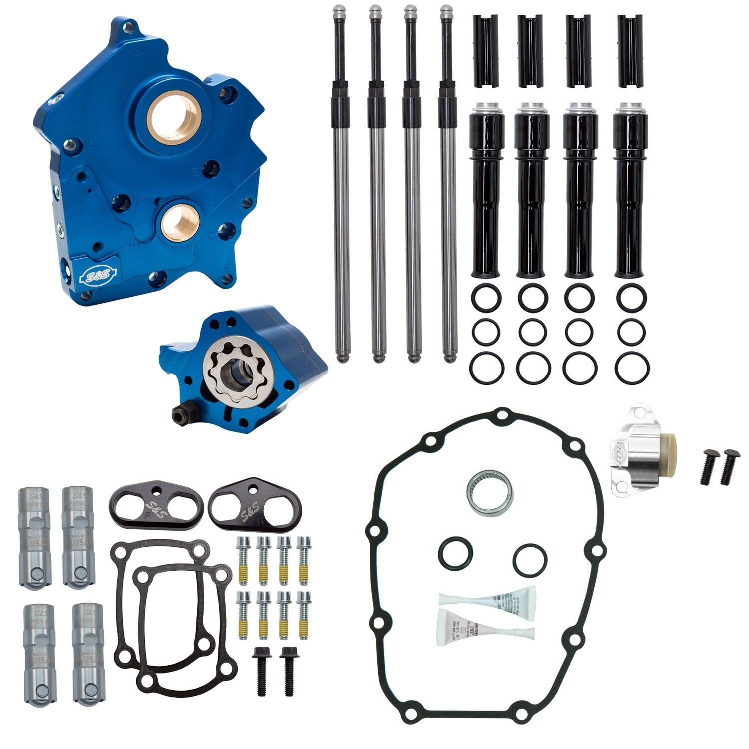 S&S M8 Cam Chest kit - Chain drive no cam - Black
