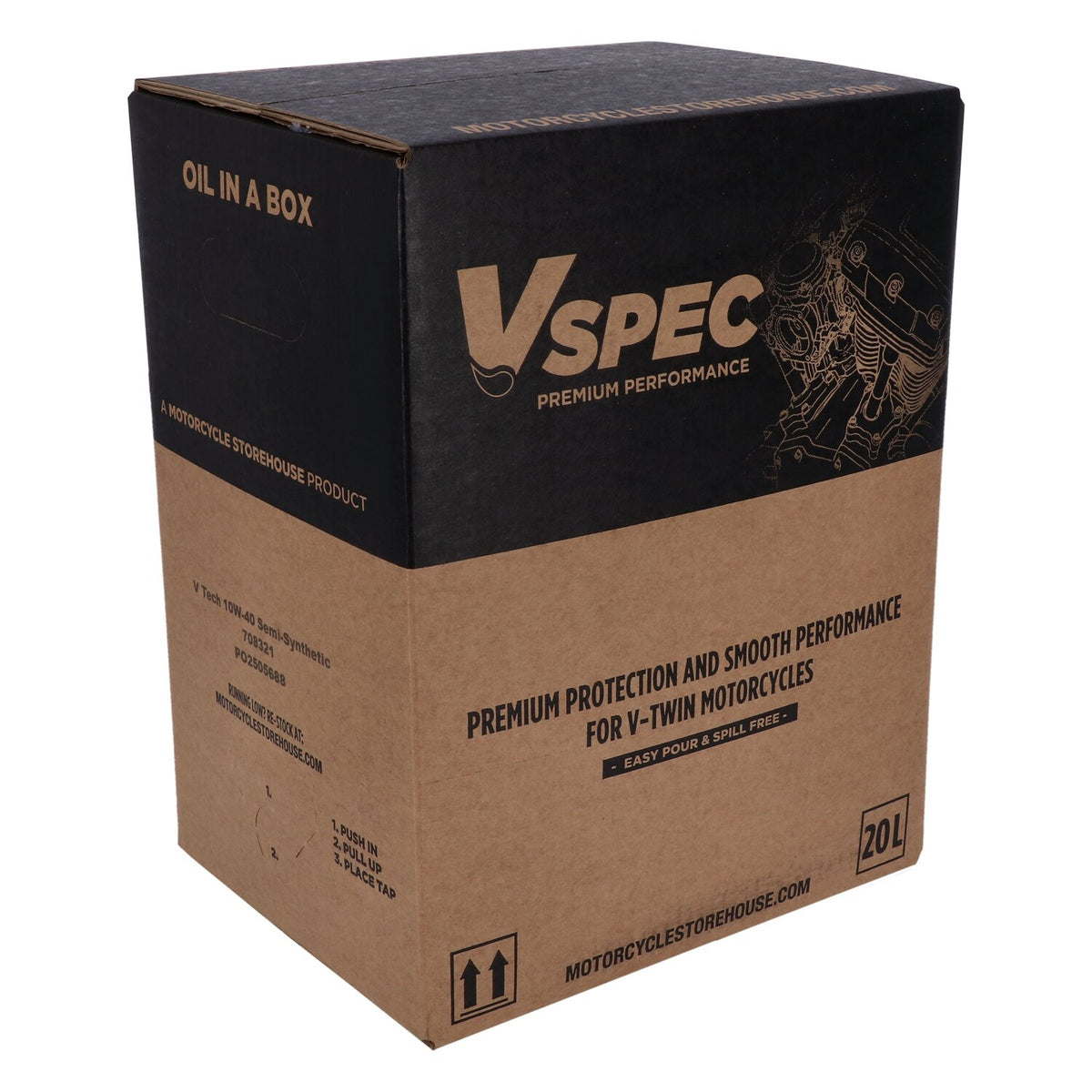 Vspec 10W40 (Semi Synthetic) motor oil - 20 liter box