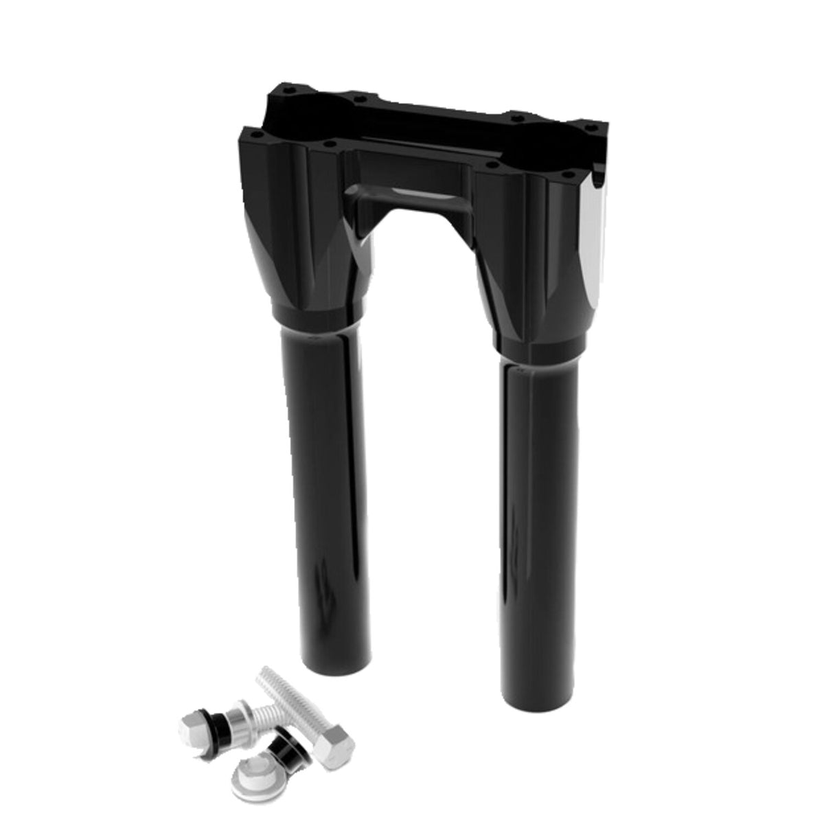 Kraus Topless Isolated Straight Risers - 10" rise - Black