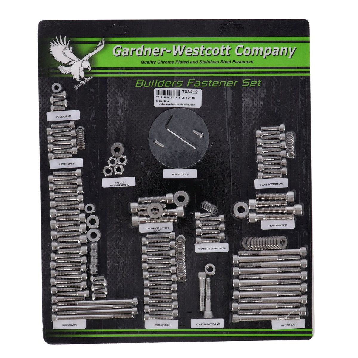 Gardner-Westcott builders fastener set - Stainless 12-point