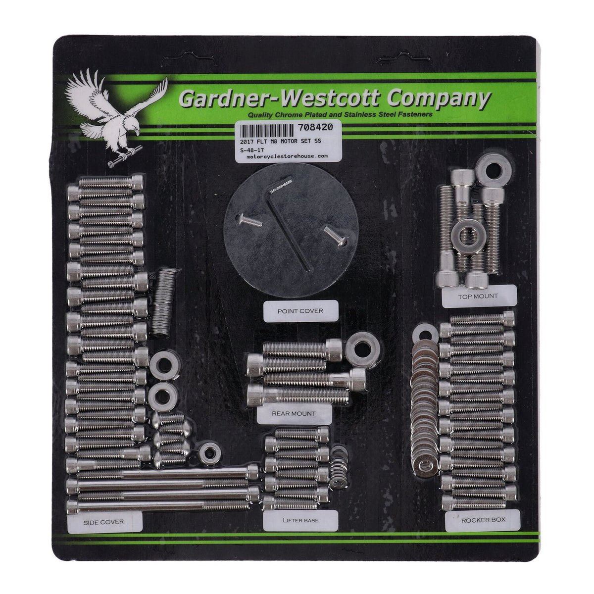 Gardner-Westcott motor engine set - Allen Heads - Stainless
