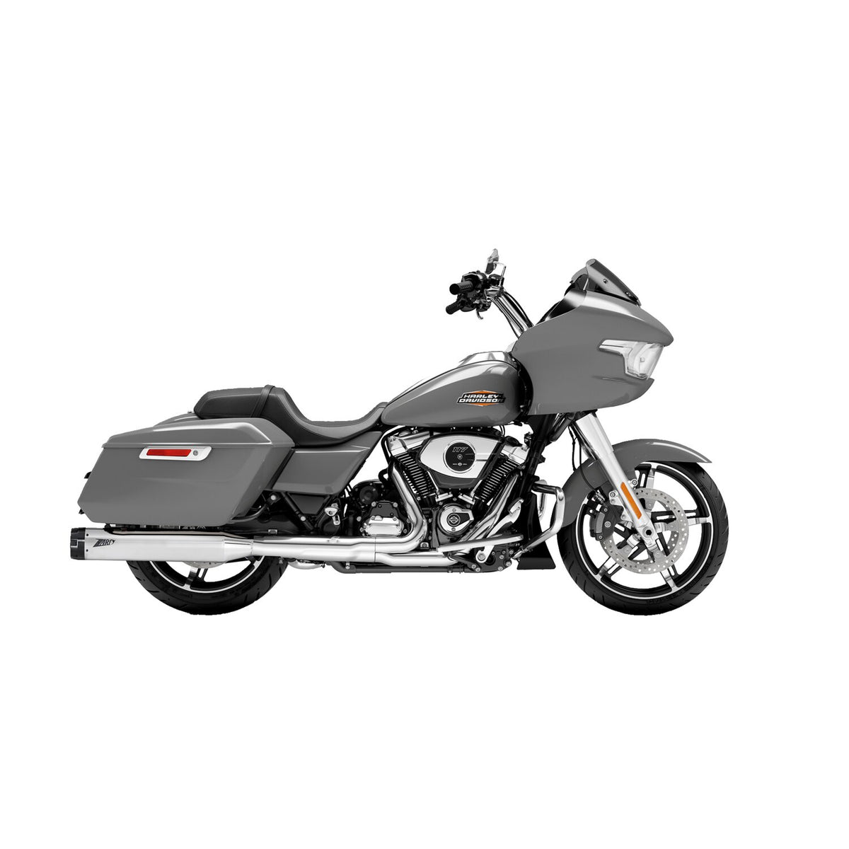 Zard Racing Slip-Ons with Black Alu End Caps - Chrome