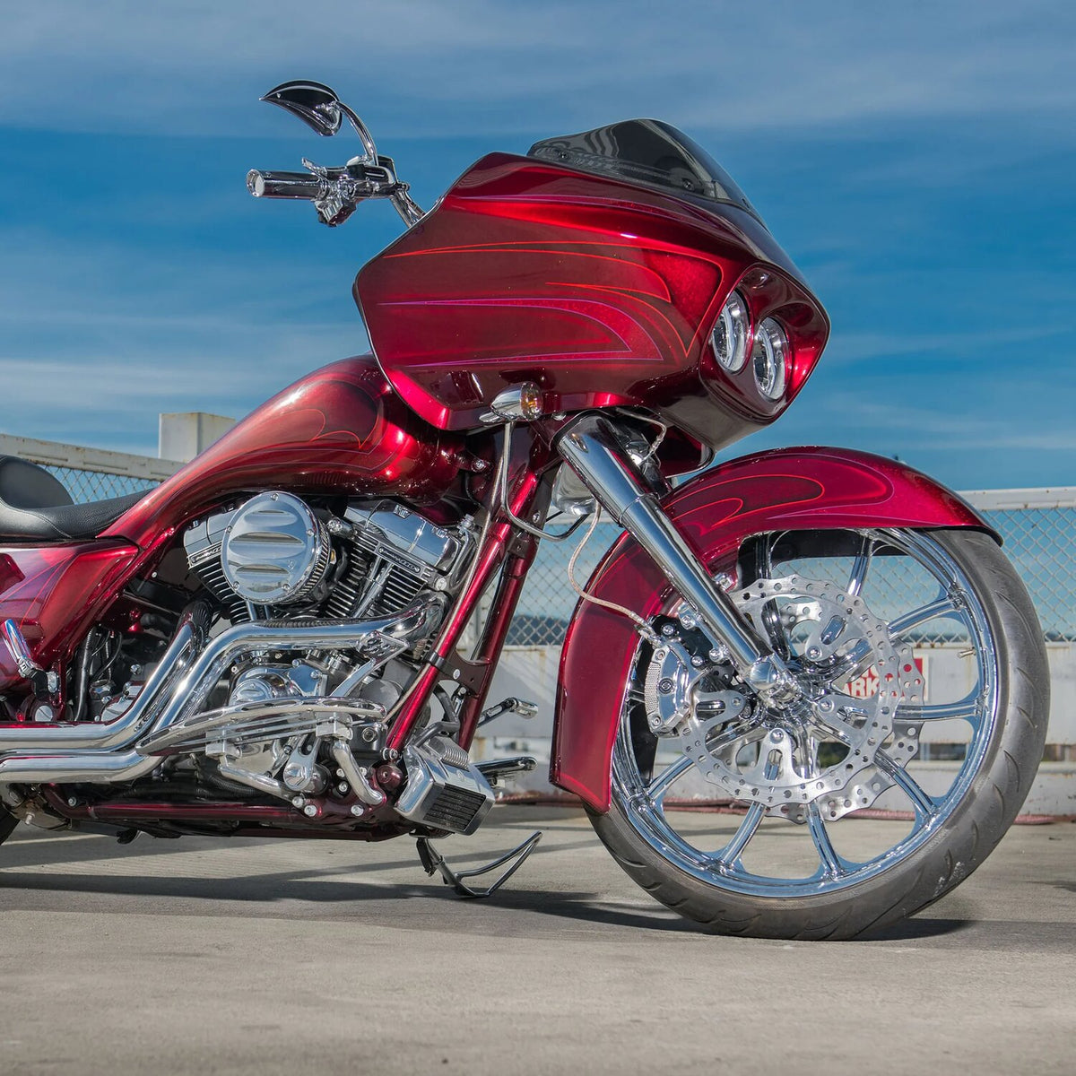 Arlen Ness Stage 2 Big Sucker air cleaner - Scalloped chrome