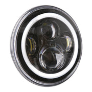 MCS Bright 7" LED headlamp - Chrome