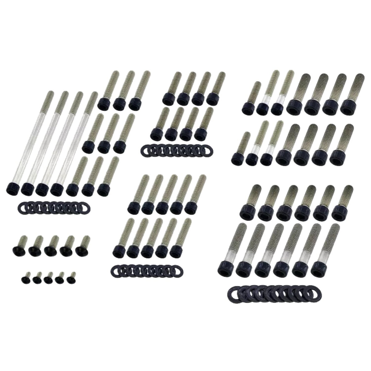 Screws4Bikes engine bolt kit - Titan 2Drive - Black