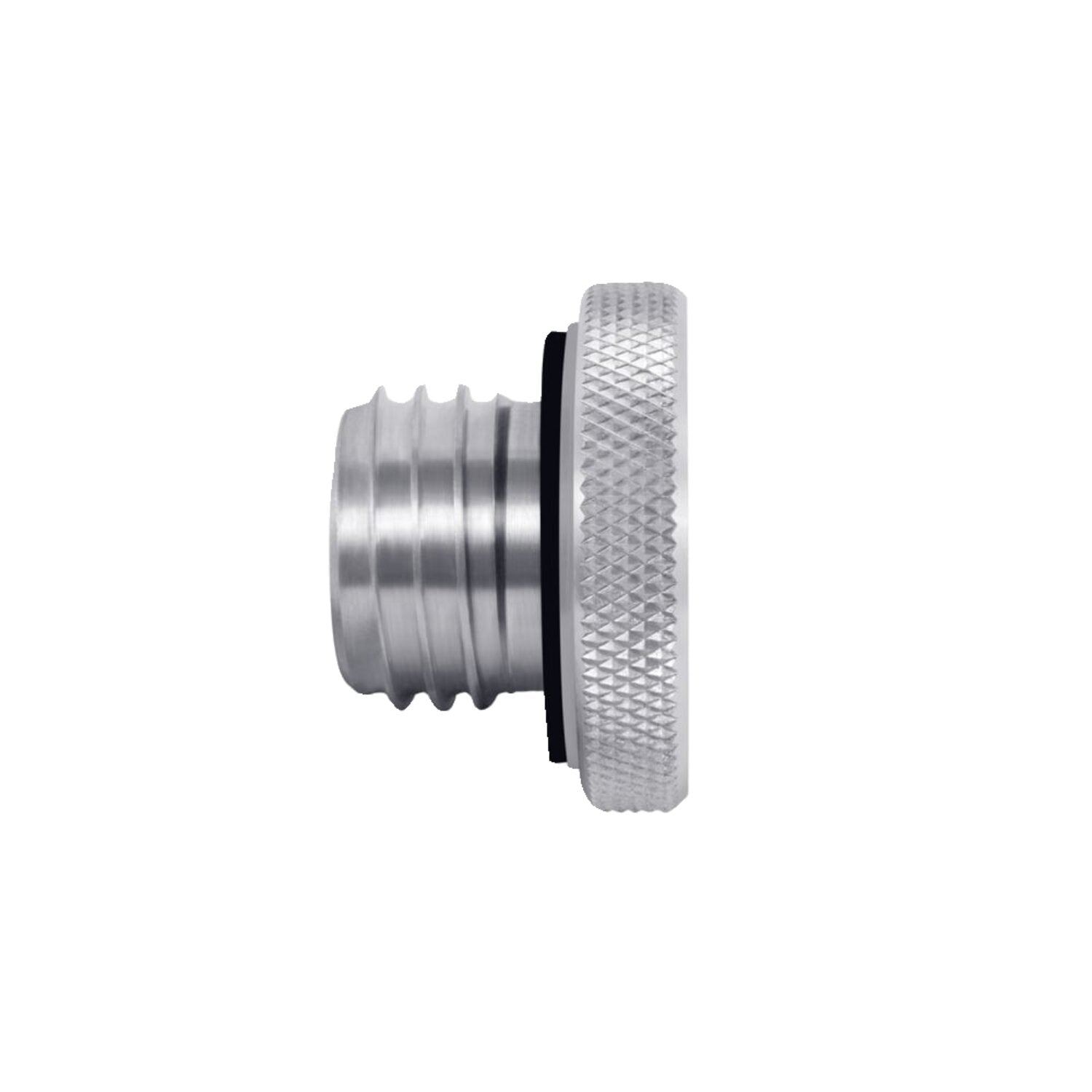 Motone vented gas cap - Clear aluminum