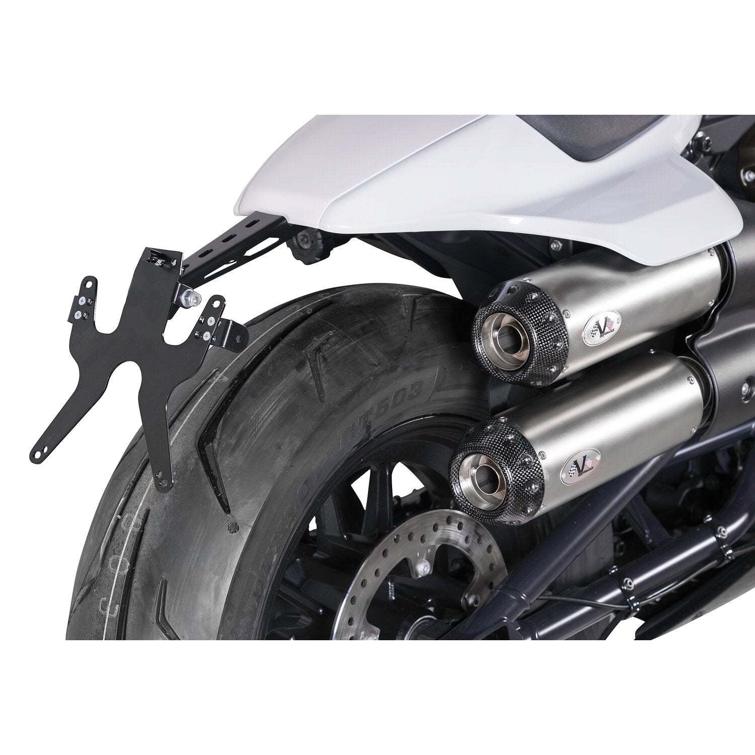 V Performance 2-2 muffler set Sportster S - Silver