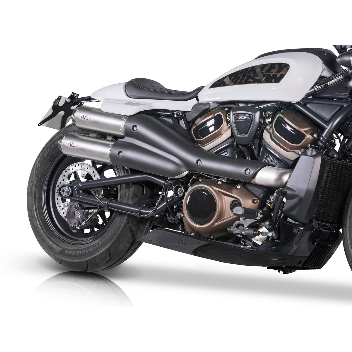 V Performance 2-2 muffler set Sportster S - Silver