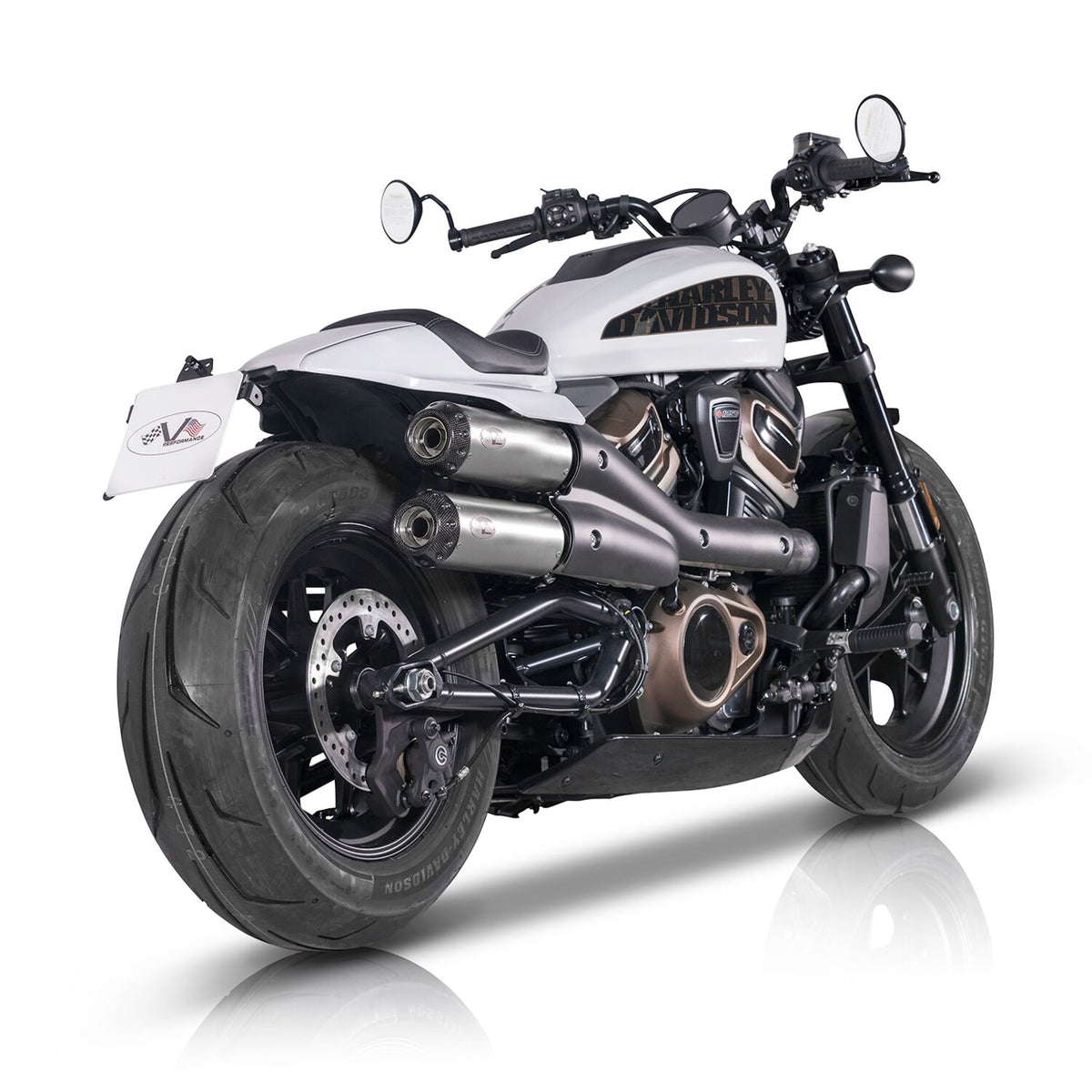 V Performance 2-2 muffler set Sportster S - Silver