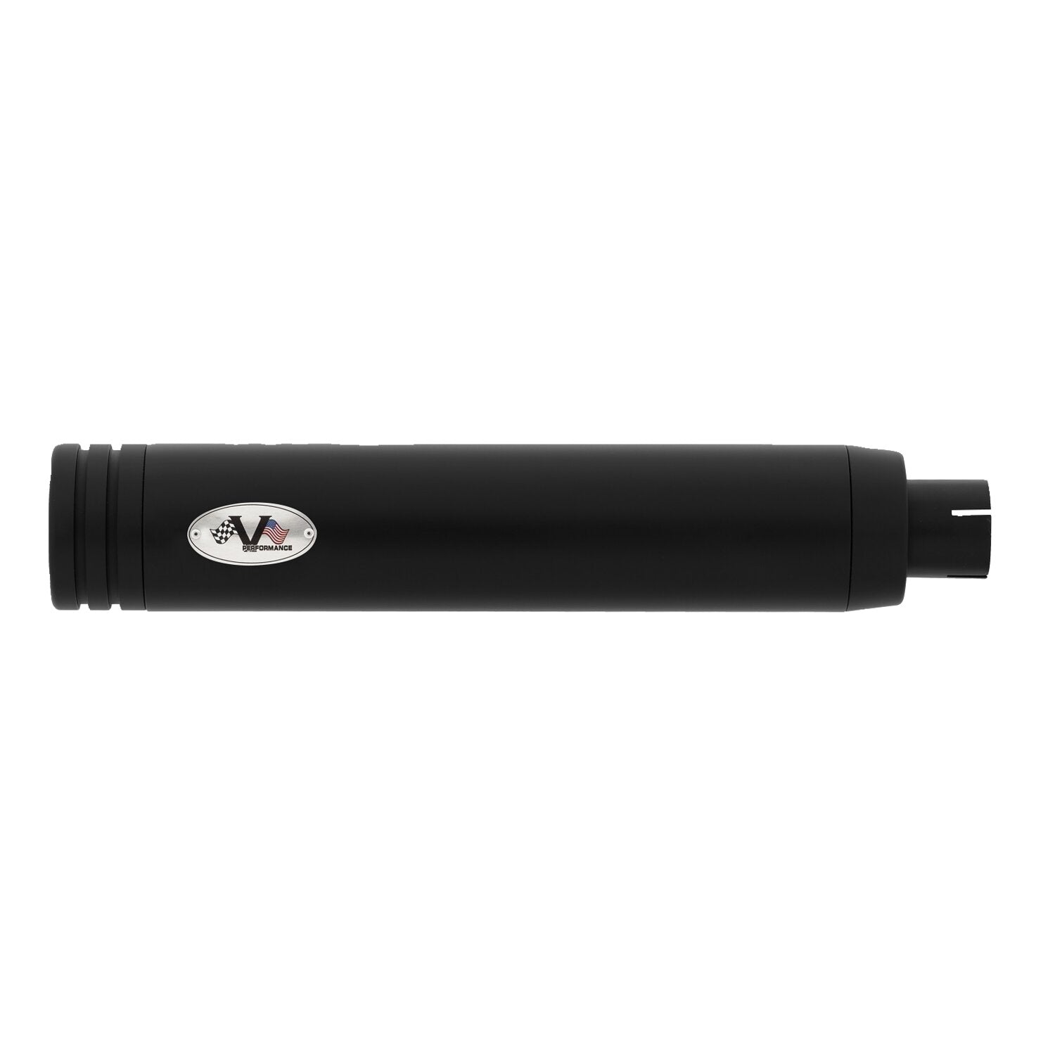 V Performance Double Ring 80mm slip-on muffler set - Black