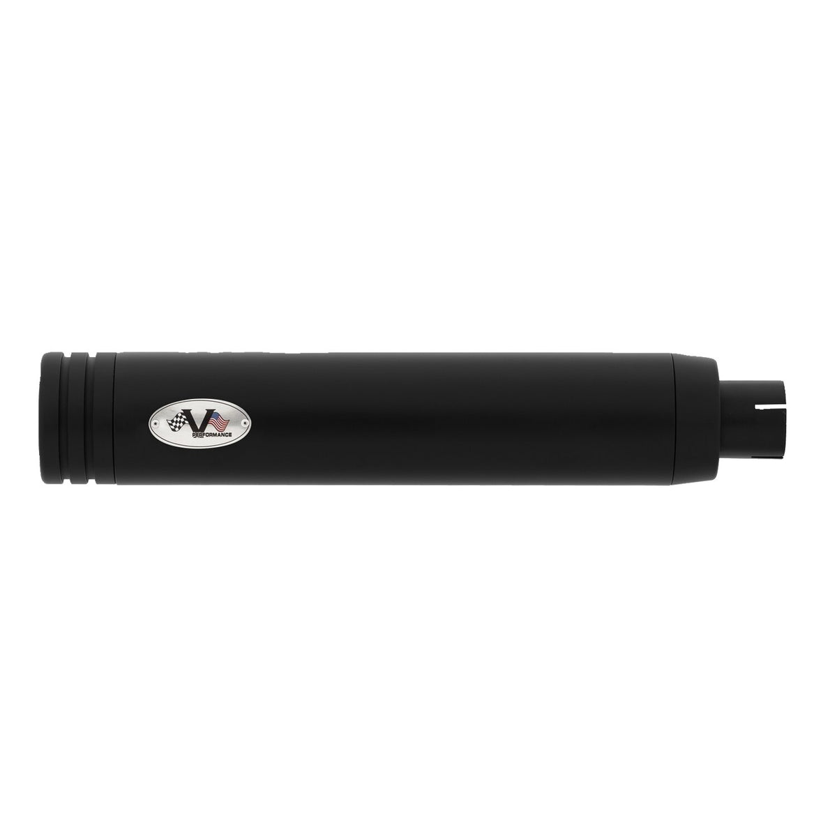 V Performance Double Ring 80mm slip-on muffler set - Black
