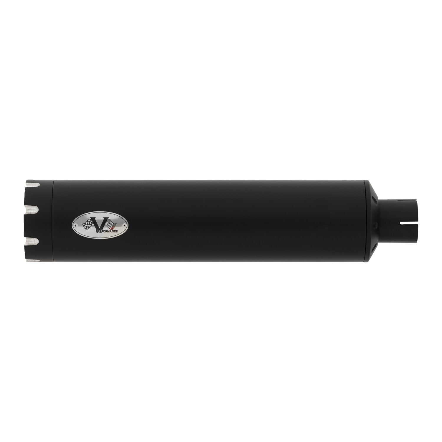 V Performance Revolver 90mm slip-on muffler set - Black