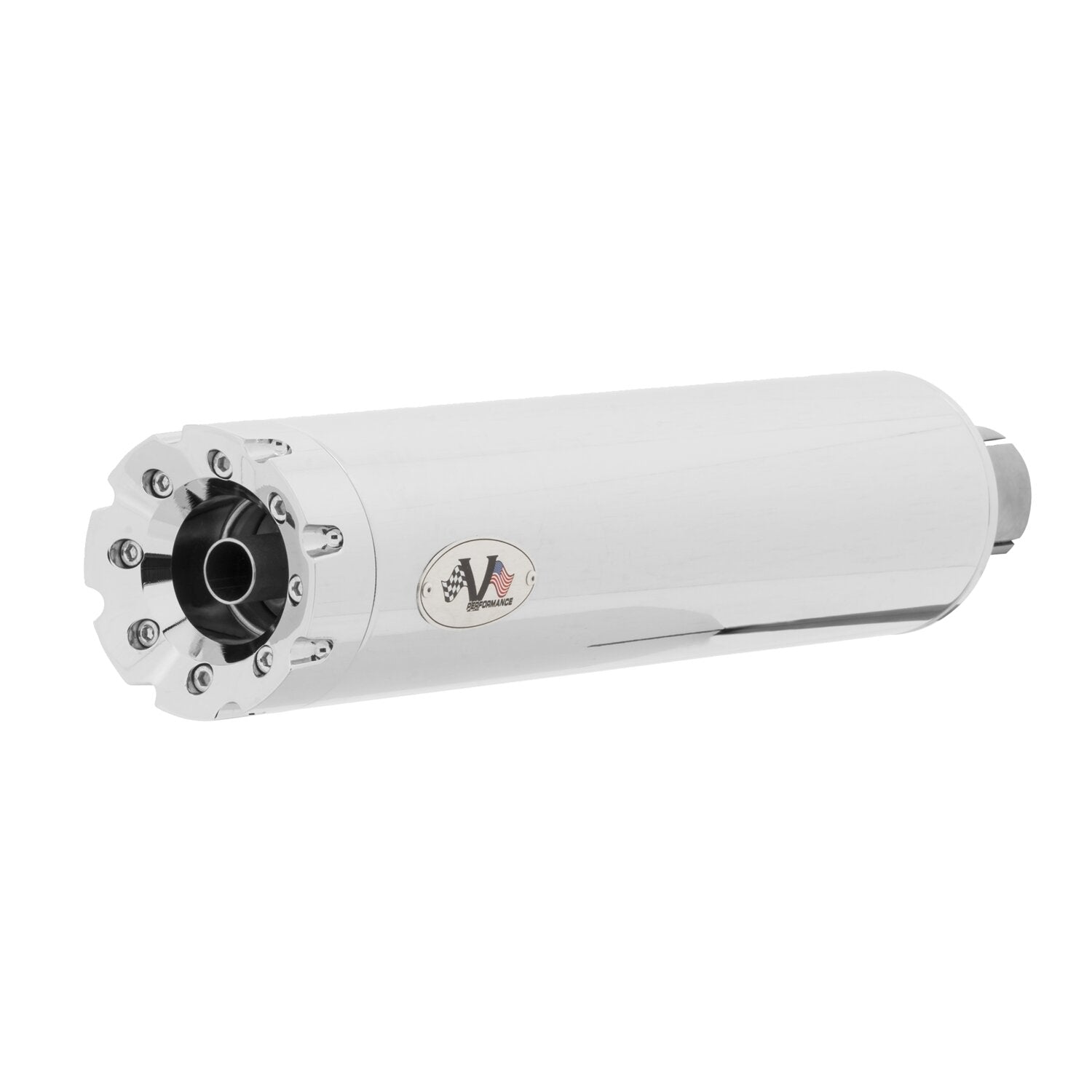 V Performance Revolver 90mm slip-on muffler set - Chrome