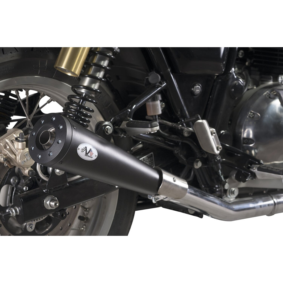 V Performance Max Cone Thunder slip-on muffler set - Black