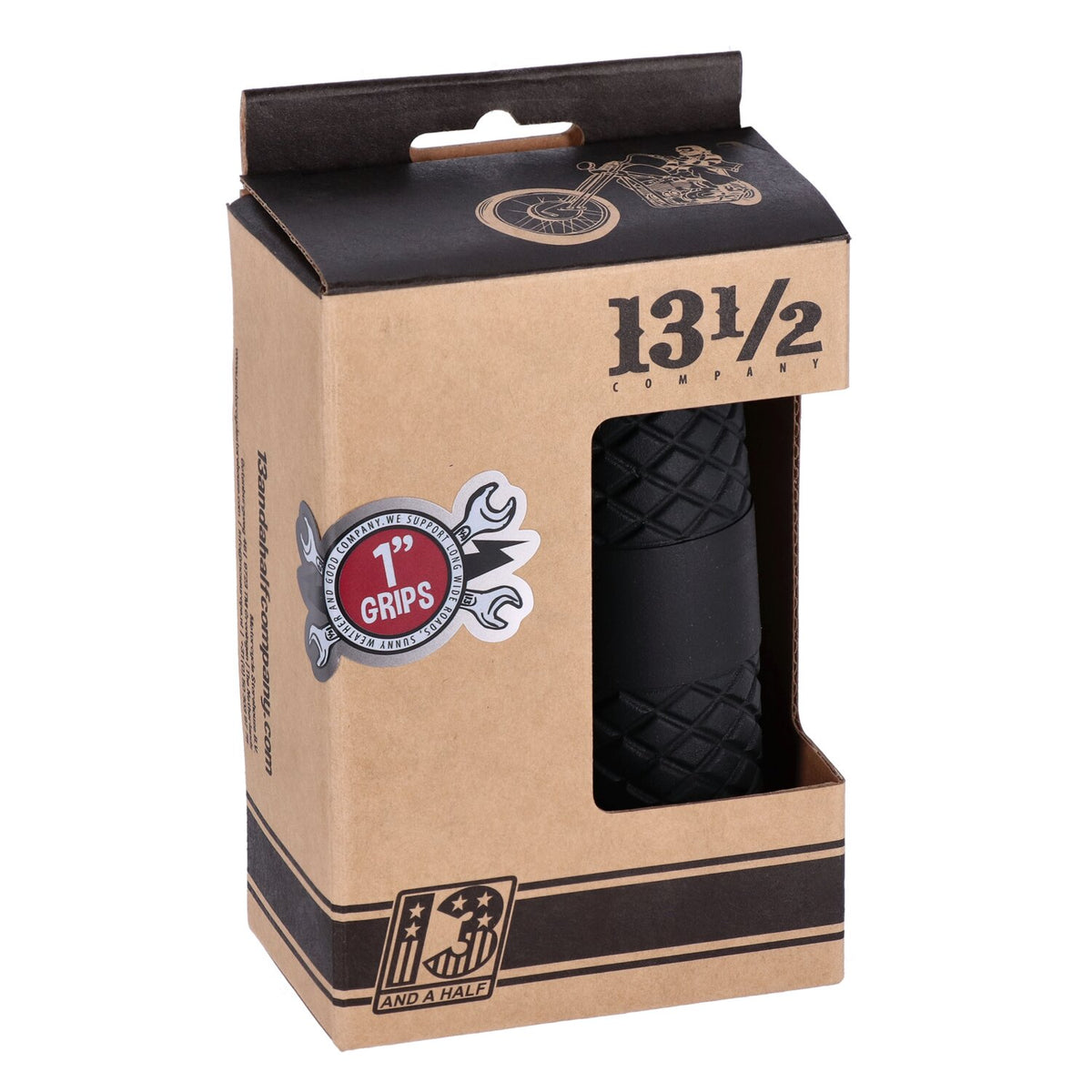 13 and a half company 13 1/2 Outlaw grips black 1"