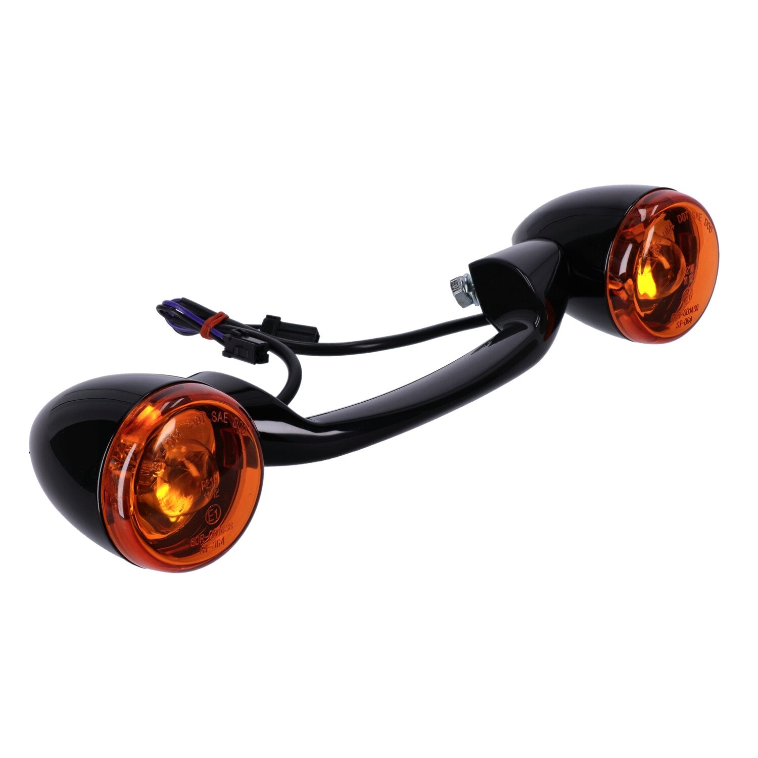 MCS Bullet turn signal bar without license plate relocation kit