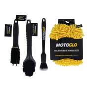 MotoGlo brush and mitt set
