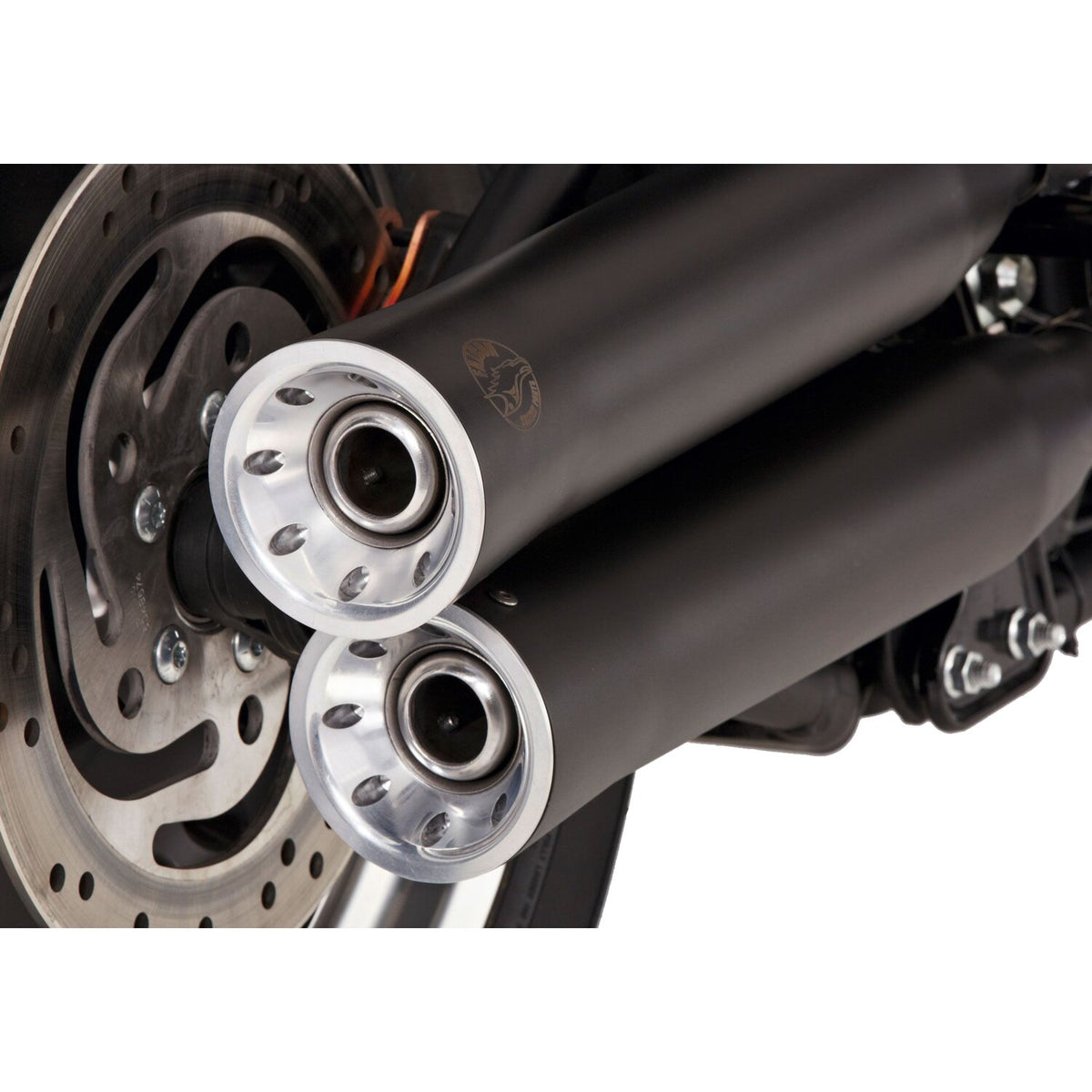 Falcon exhaust Falcon Double groove Slip-ons exhaust Black