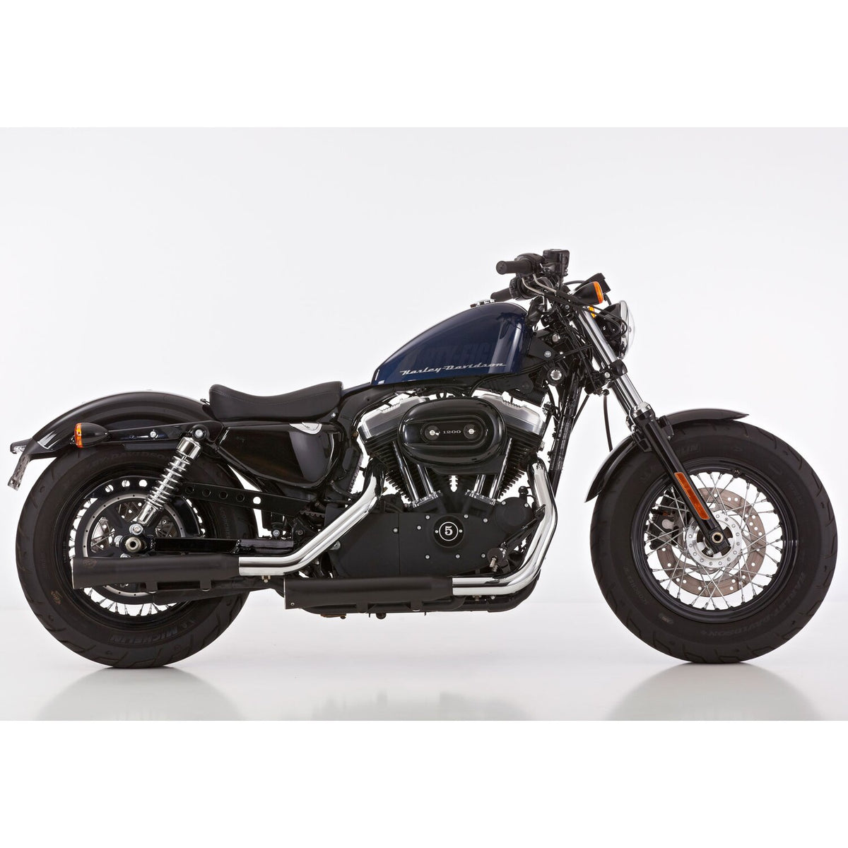 Falcon exhaust Falcon Double groove Slip-ons exhaust Black