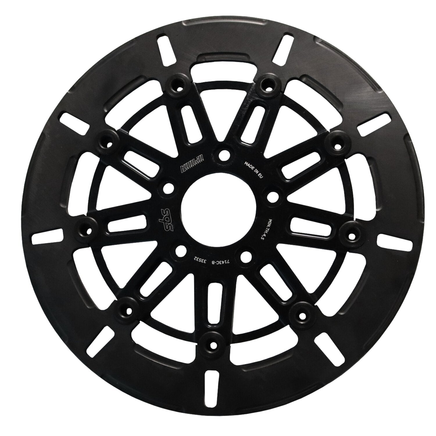 Kodlin by SBS '9-spoke' brake rotor front L/R - Black
