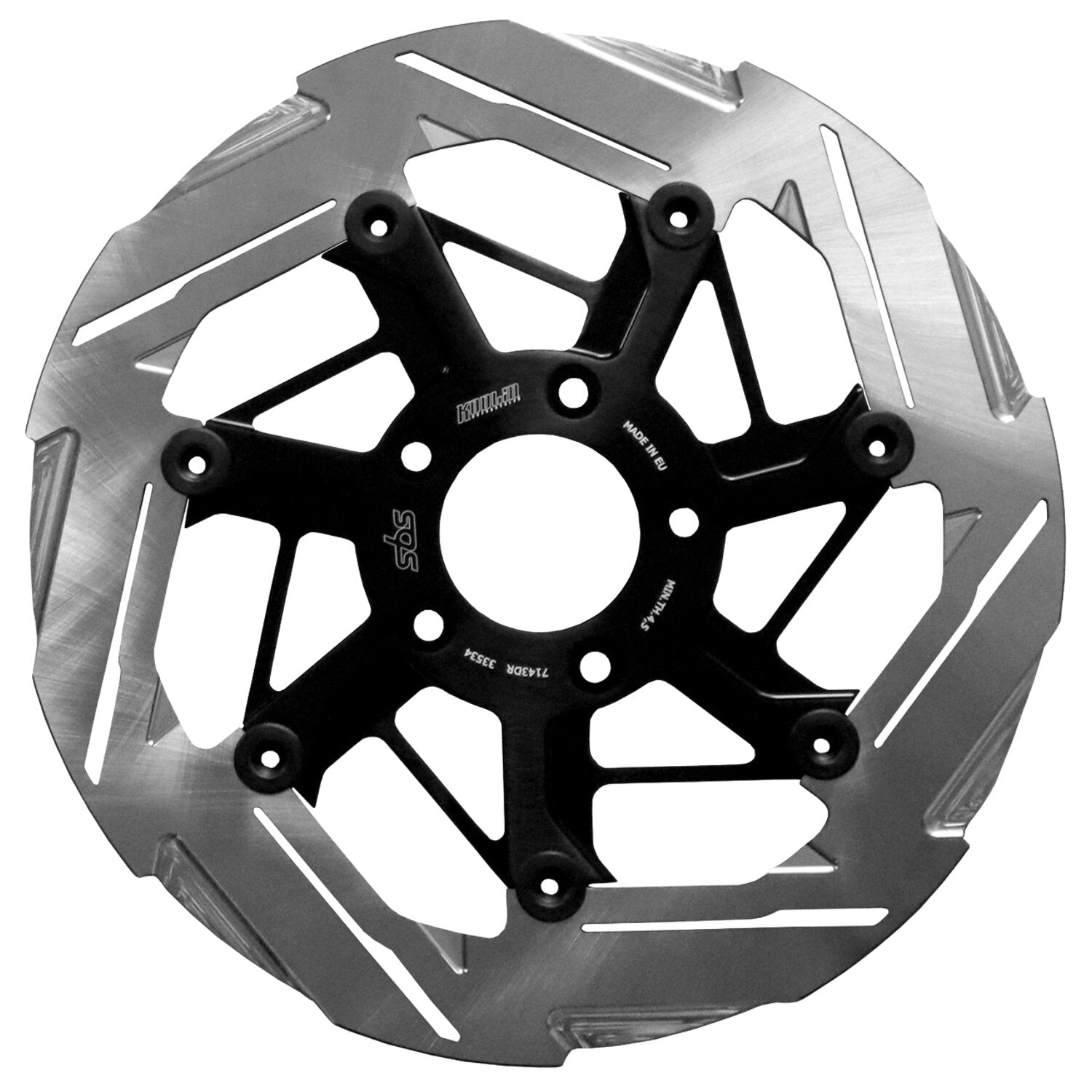 Kodlin by SBS '7-spoke' brake rotor front right - Clear