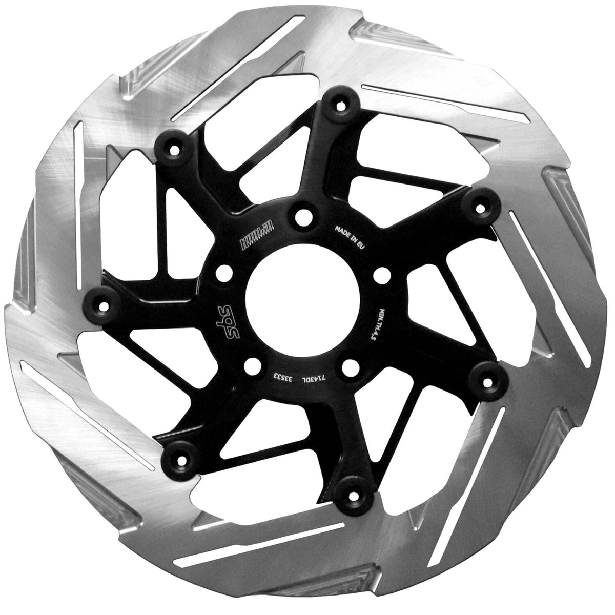 Kodlin by SBS '7-spoke' brake rotor front left - Clear