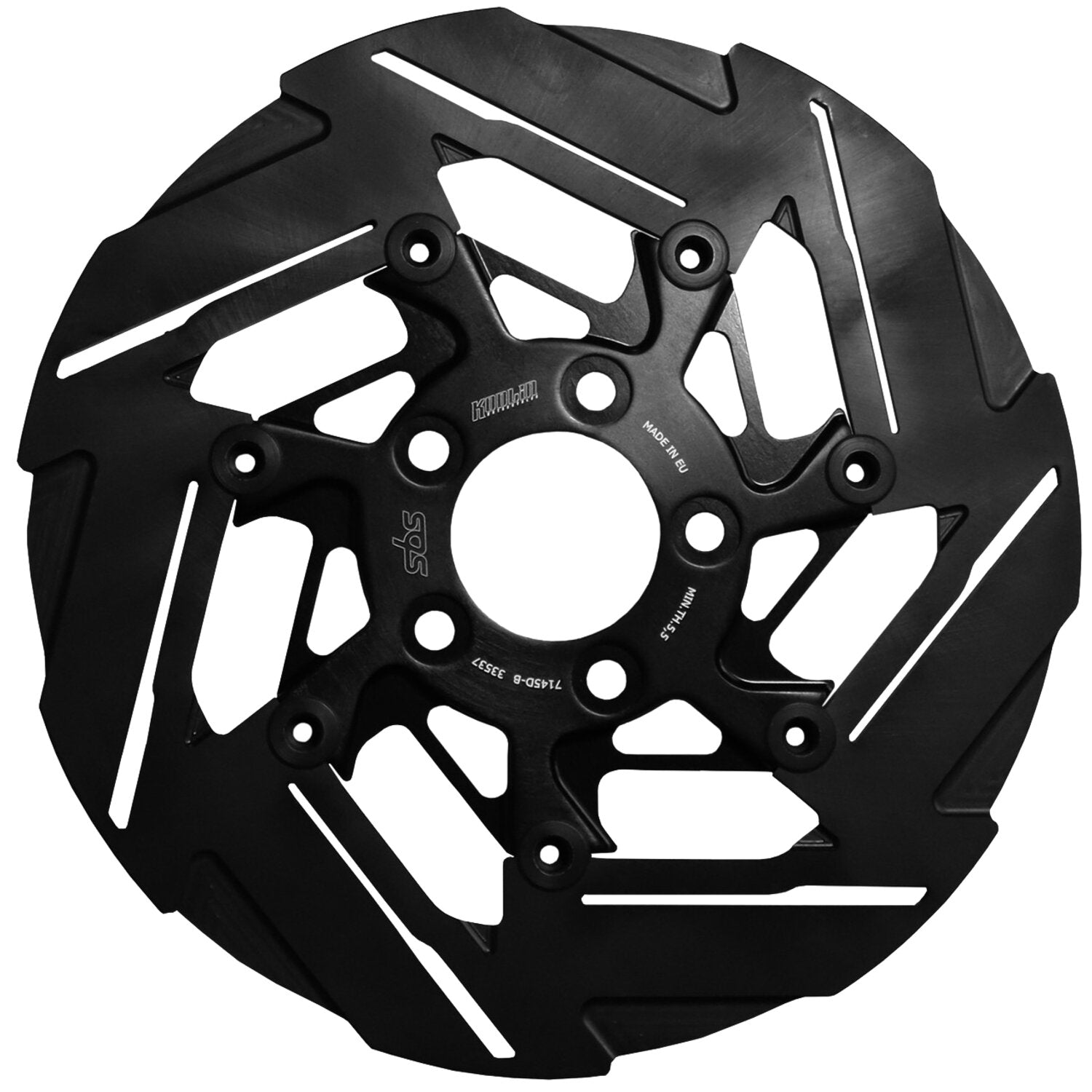 Kodlin by SBS '7-spoke' brake rotor rear - Black