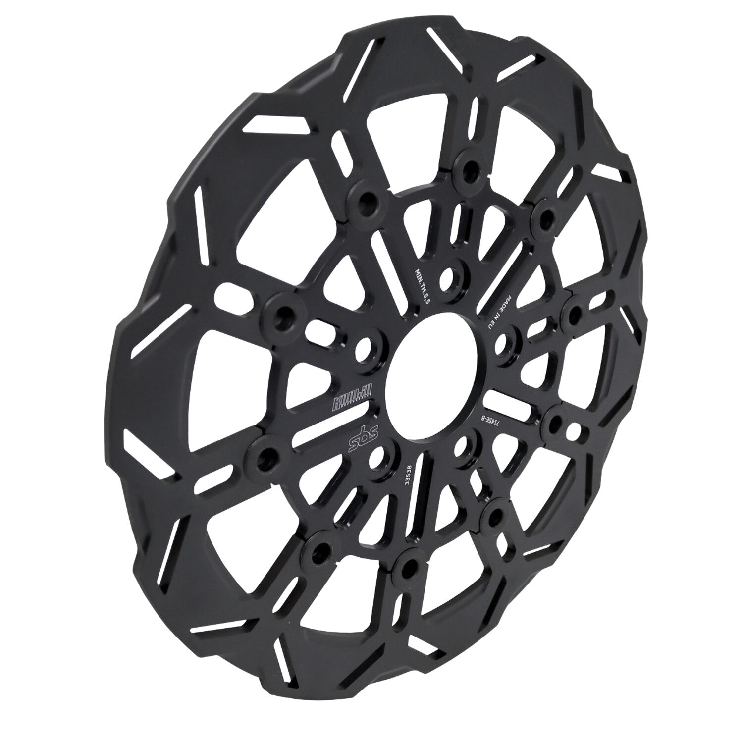 Kodlin by SBS '10-spoke' brake rotor rear - Black