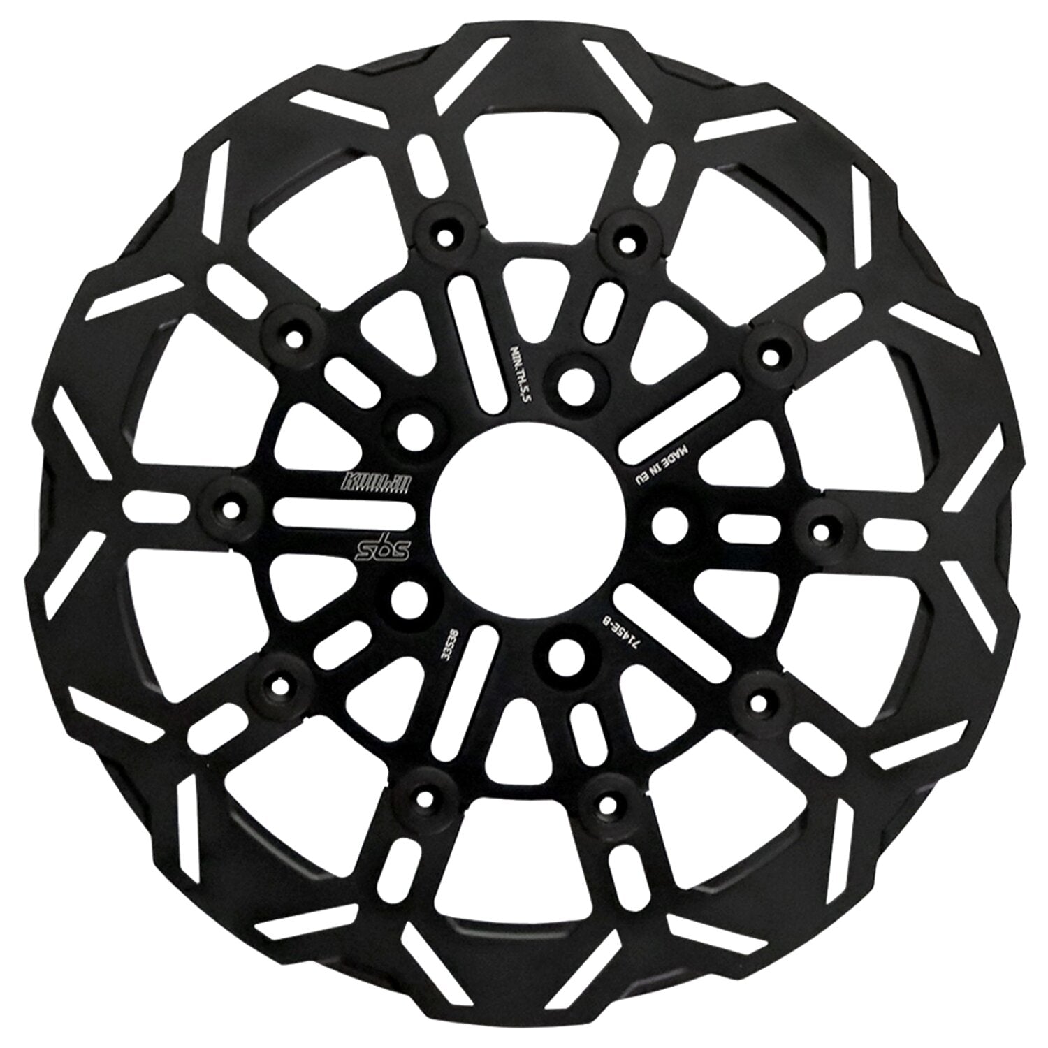 Kodlin by SBS '10-spoke' brake rotor rear - Black