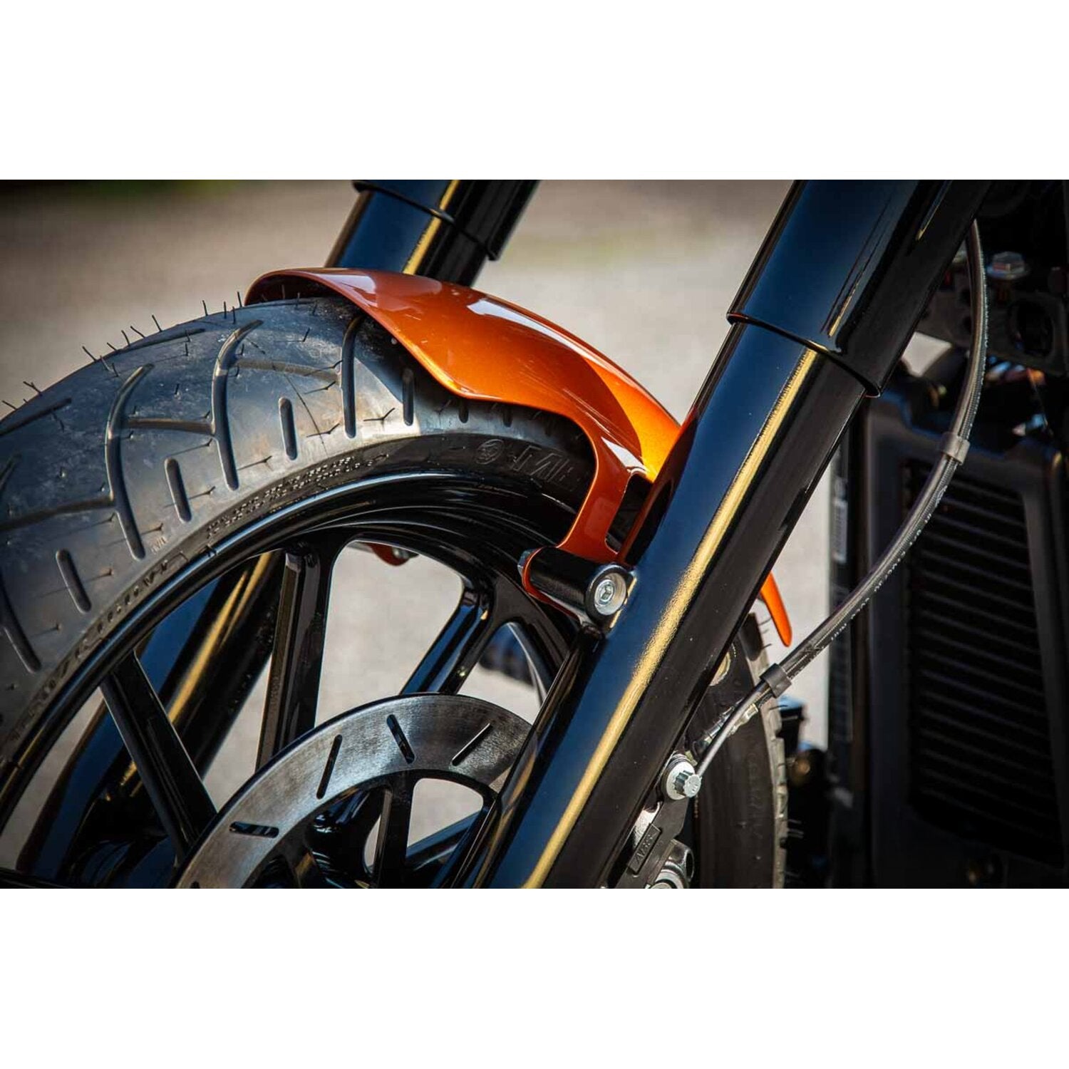 Rick's Motorcycles Softail 18" custom front fender - Short