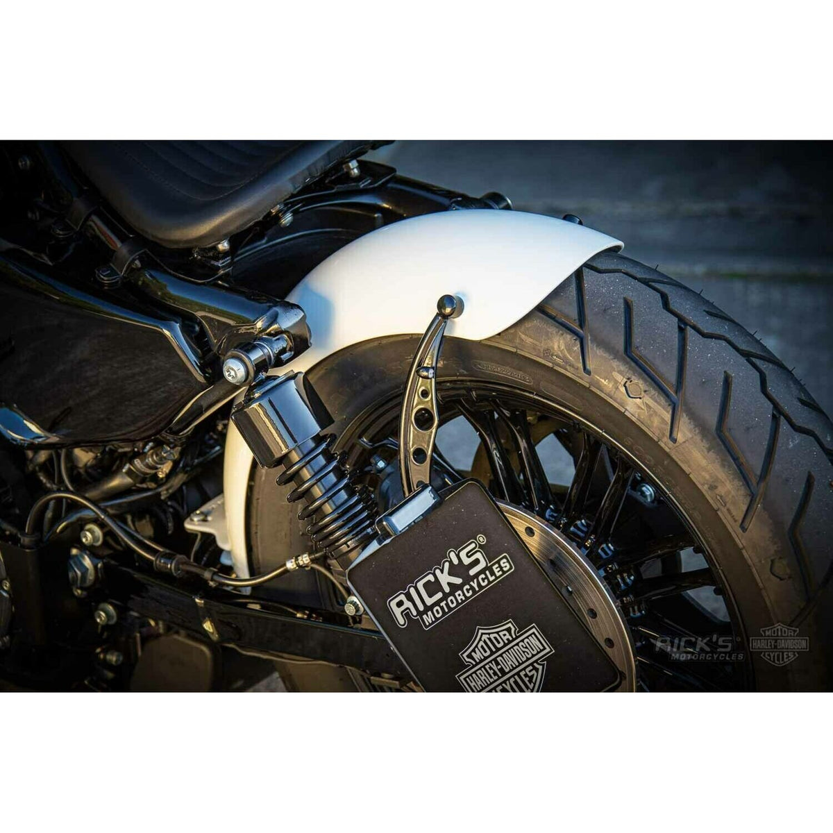 Rick's Motorcycles Rear fender Bobber 150mm tire - Steel