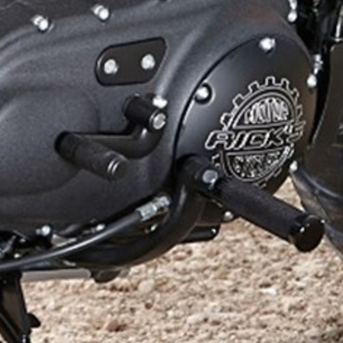 Rick's Motorcycles shift peg Knurled style - Black