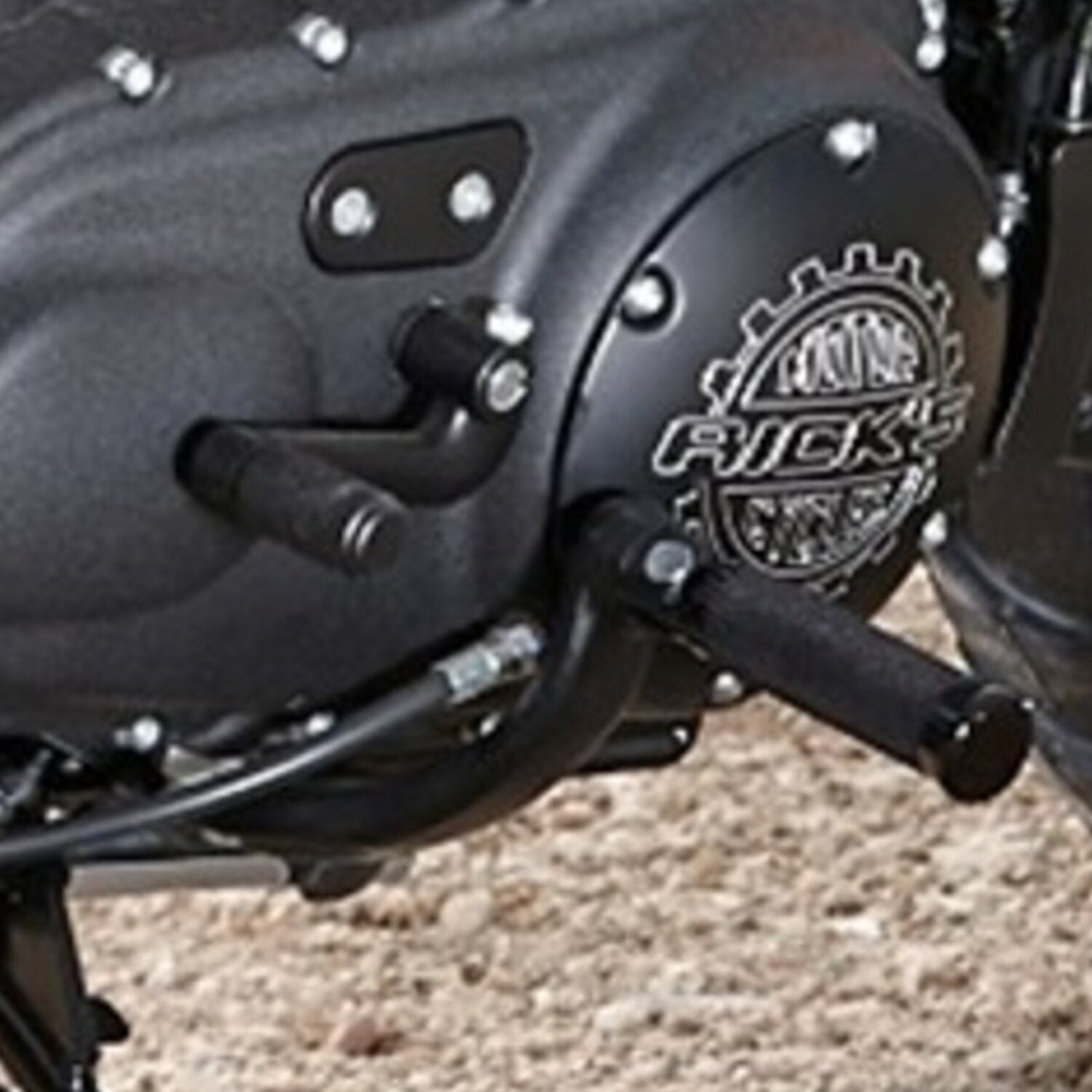 Rick's Motorcycles shift peg Knurled style - Black