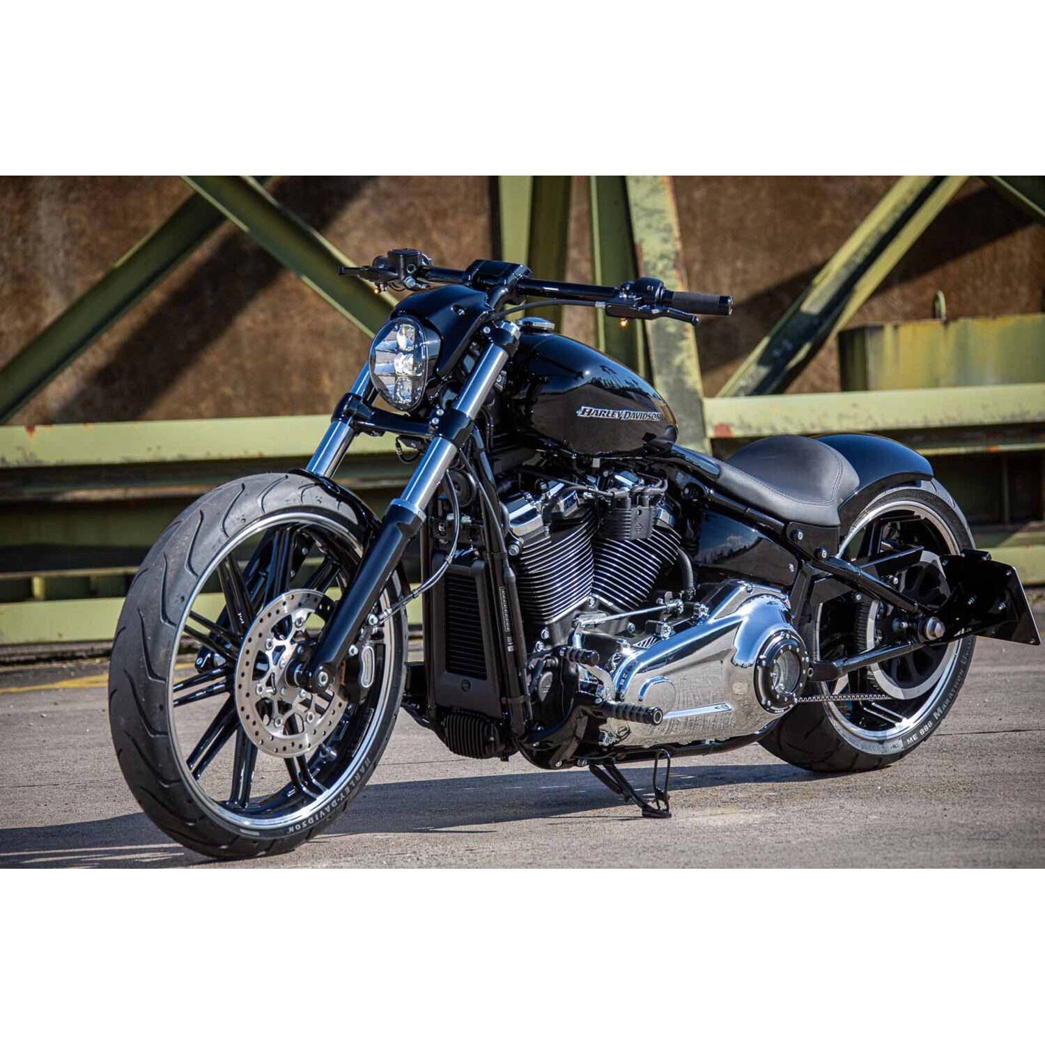 Rick's Motorcycles rider foot pegs O-ring style - Black