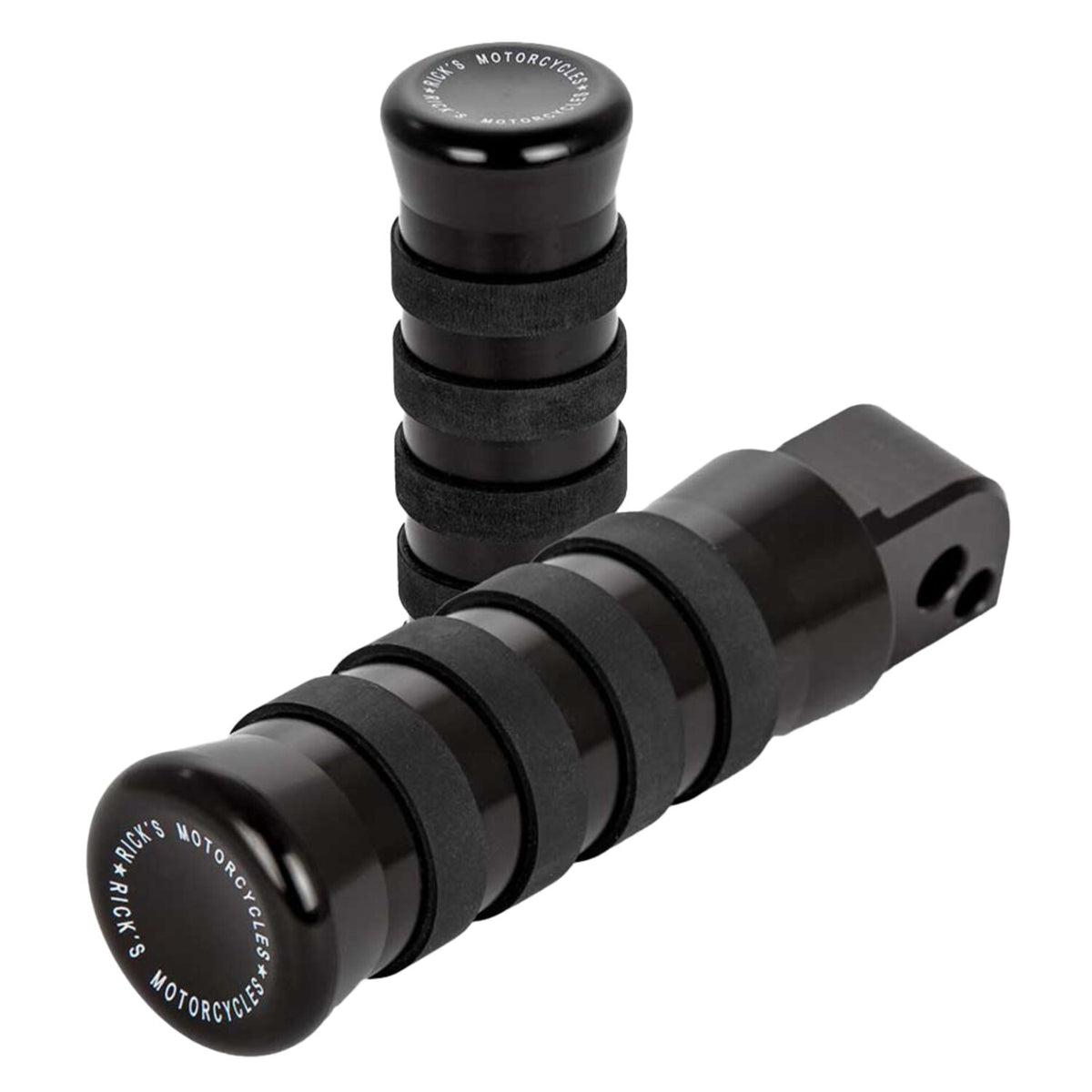 Rick's Motorcycles passenger pegs O-ring style - Black