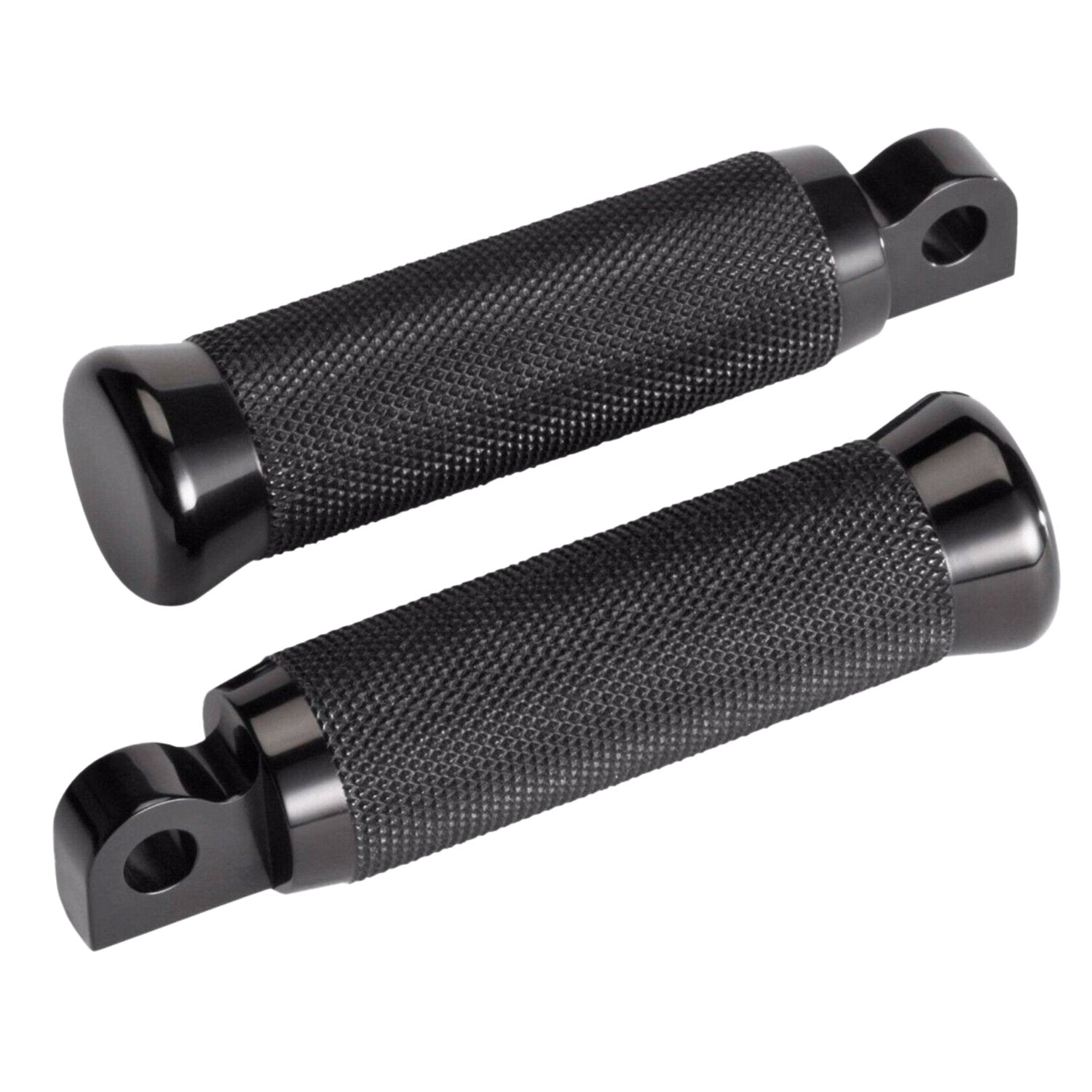 Rick's Motorcycles foot pegs Knurled style - Black