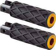 Arlen Ness Diamond Foot Pegs - Black/gold