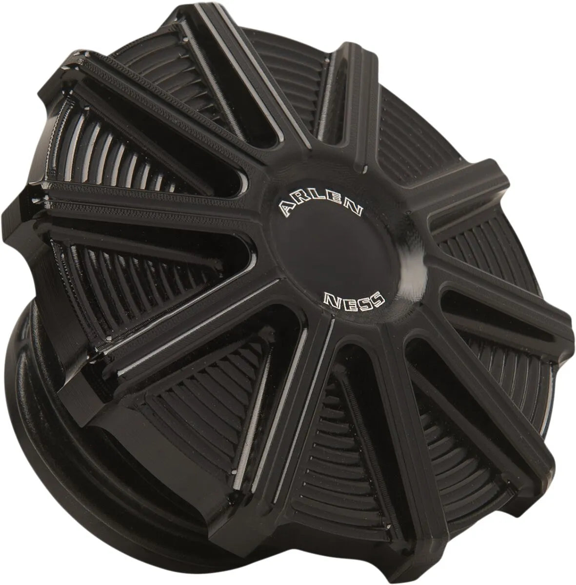 Arlen Ness Vented Gas Cap Cnc Billet Aluminum Black