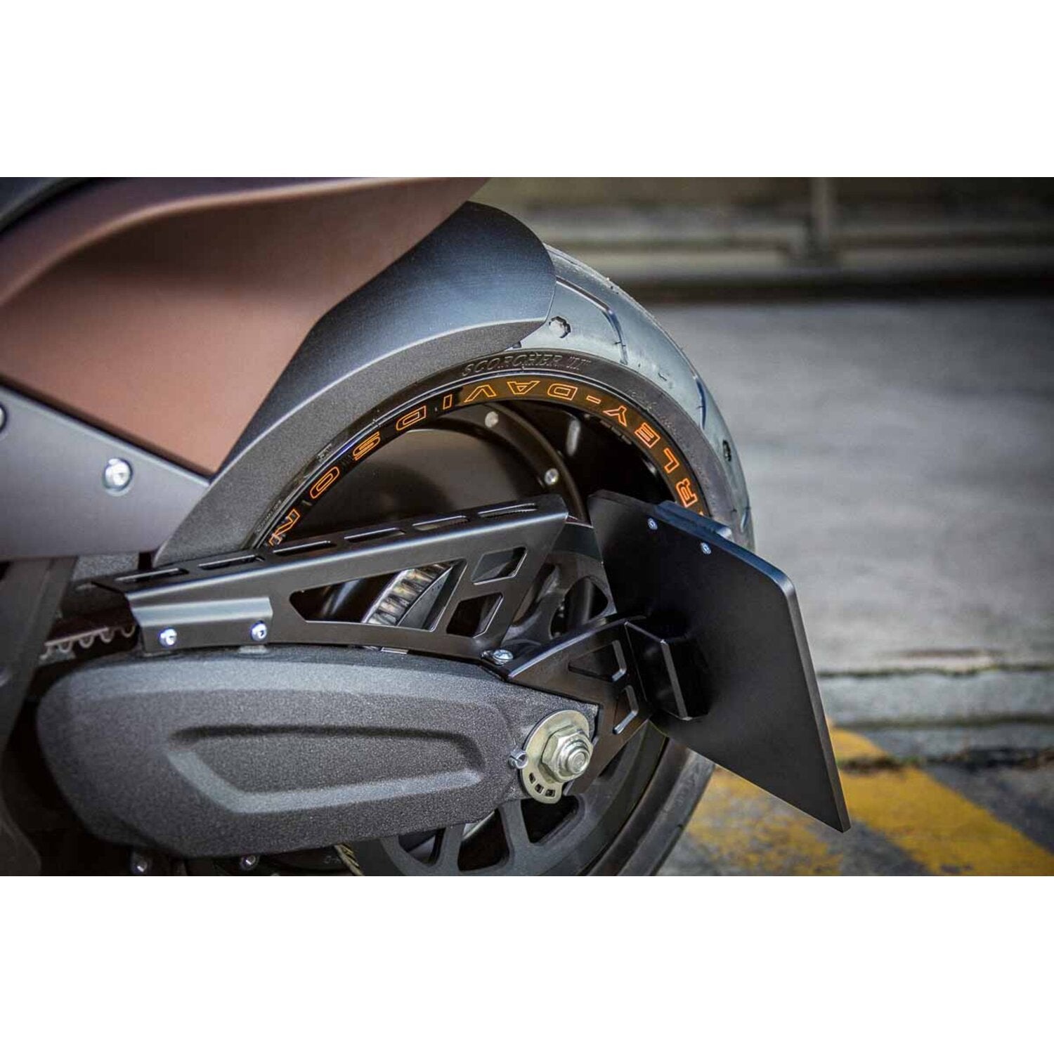 Rick's Motorcycles belt cover kit FXDRS - Matte black