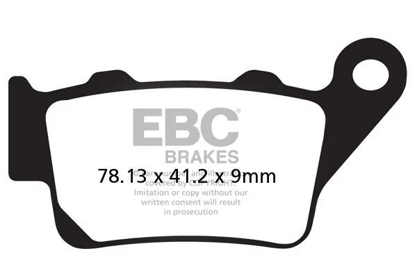 Ebc Vee Semi-gesinterte Bremsbeläge für Straßenmotorräder - Hinten