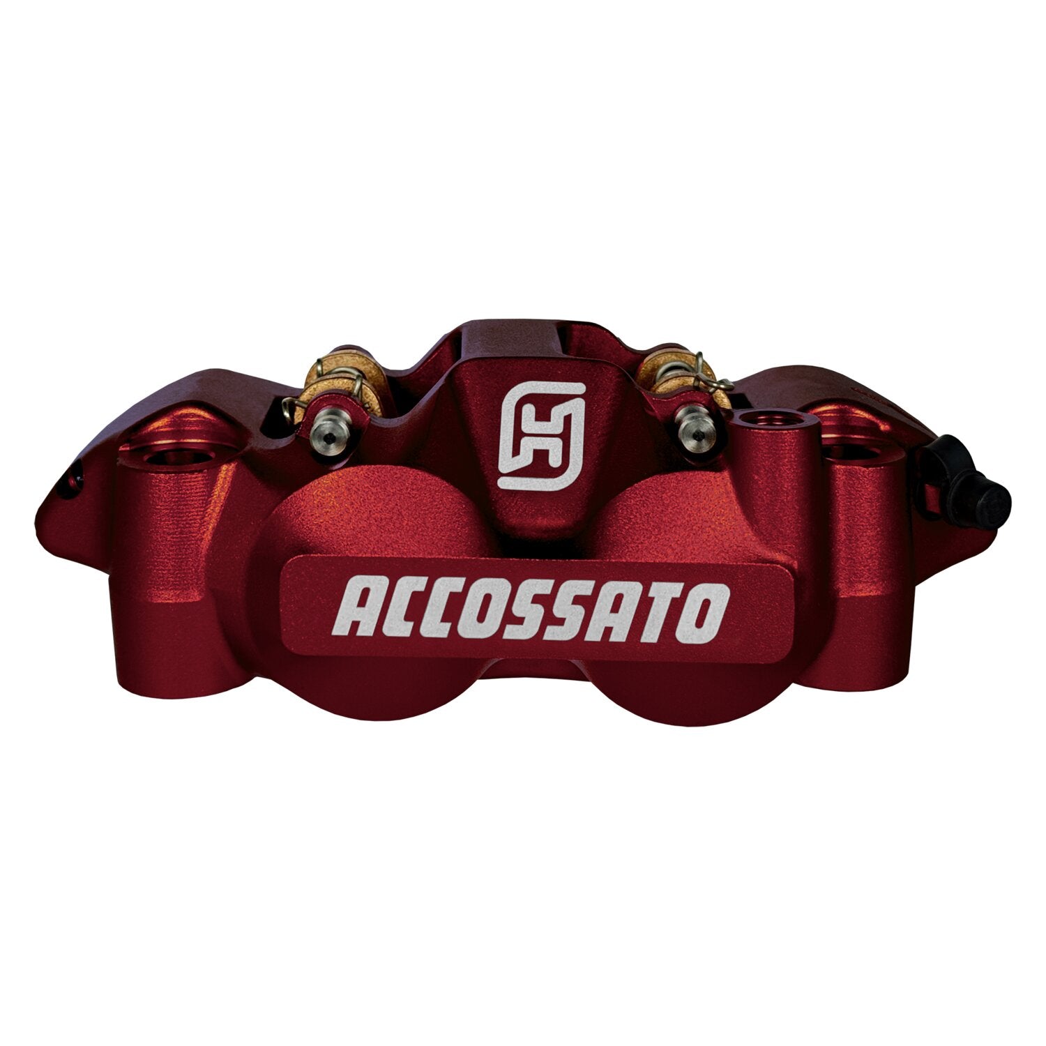 Accossato 108mm Monoblock radial brake caliper right - Red