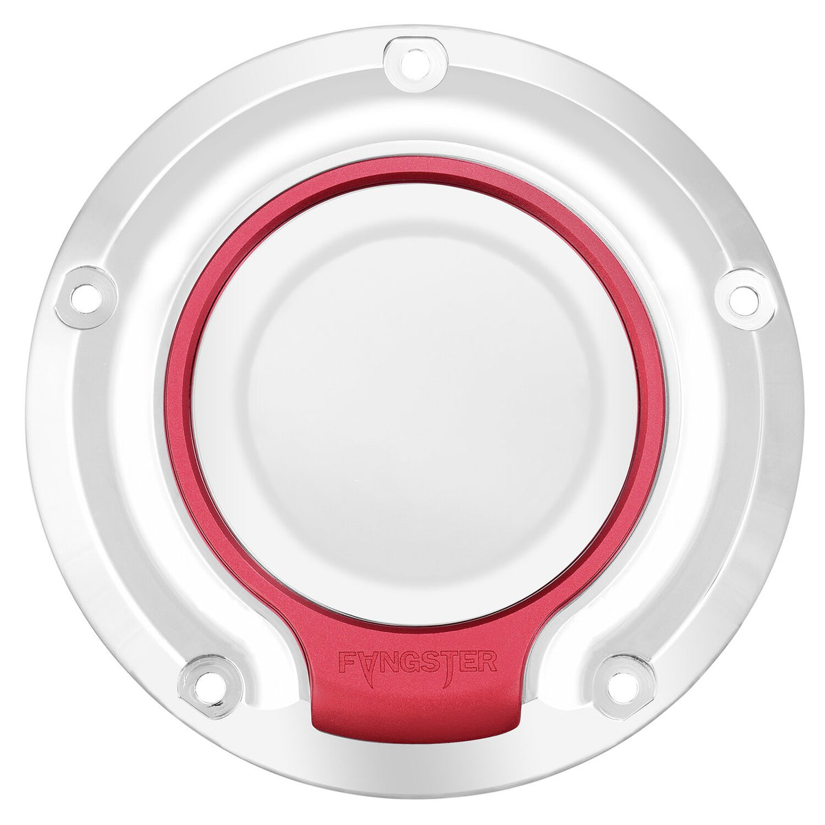 Fangster derby cover - Chrome red