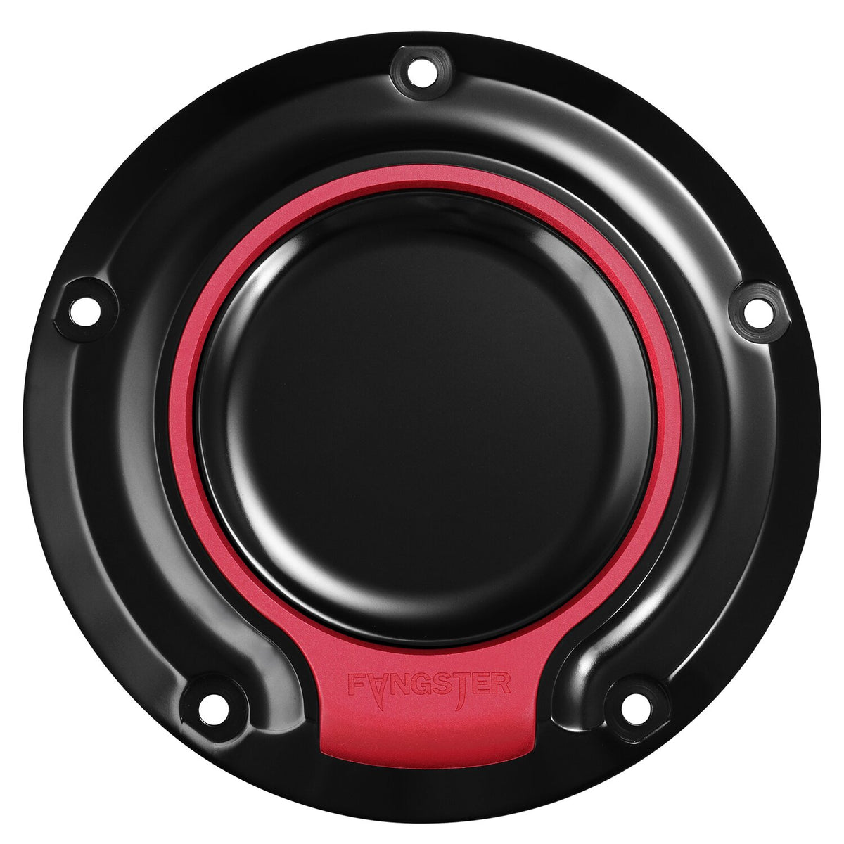 Fangster derby cover - Black red
