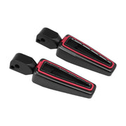 Fangster passenger foot pegs - Black red